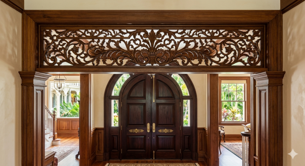 Ornate Fretwork Transom