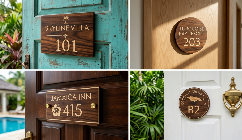 Wooden Engraved Sign