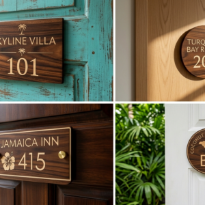 Wooden Engraved Sign