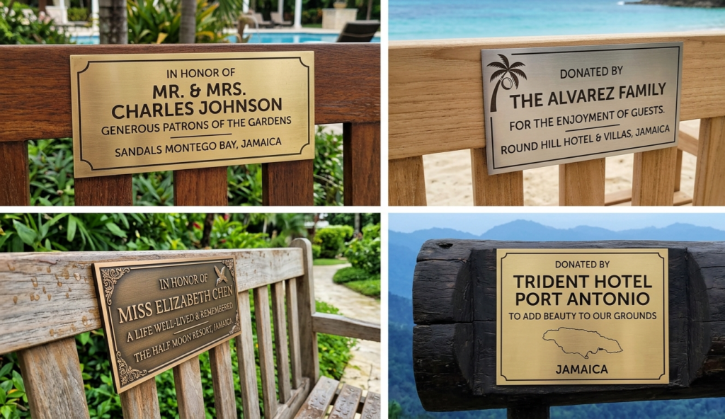 Outdoor Bench Plaques