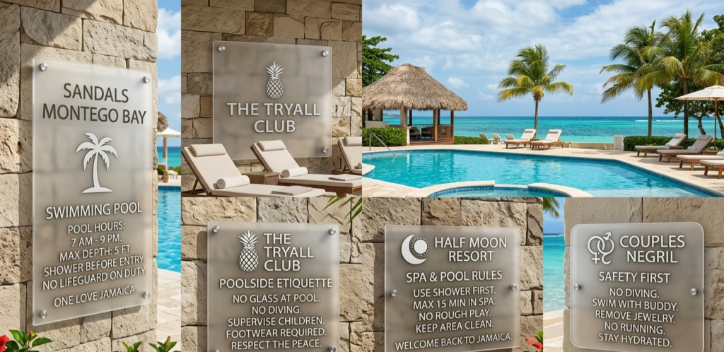 Pool Rule Signs