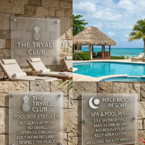 Pool Rule Signs