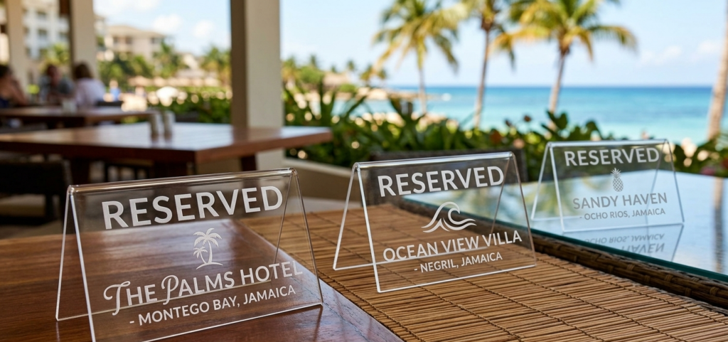 Acrylic Reserved Table Tents