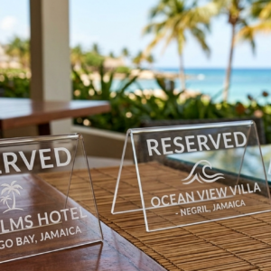 Acrylic Reserved Table Tents