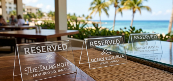 Acrylic Reserved Table Tents