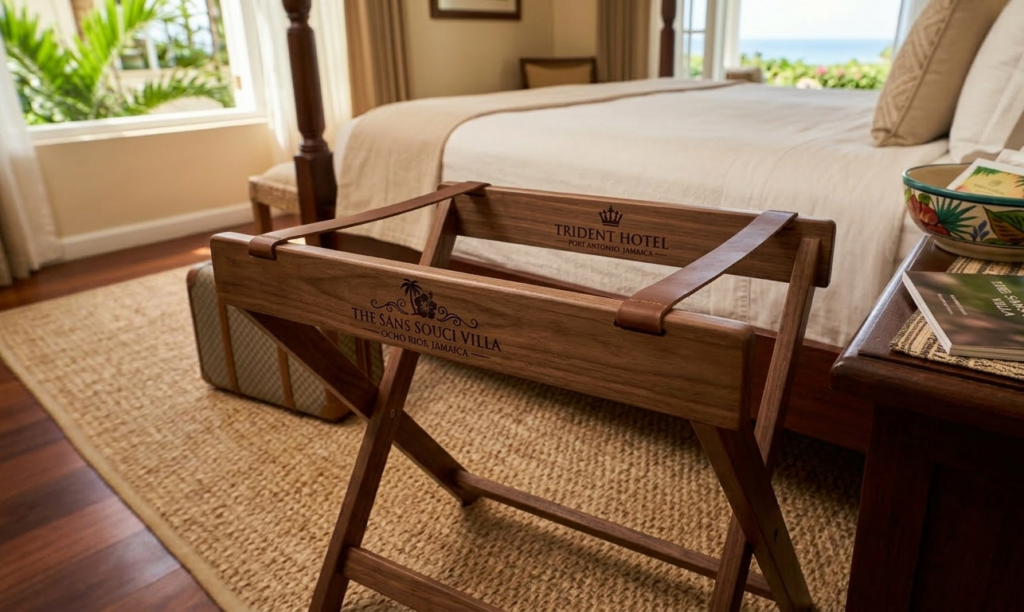 Wooden Luggage Rack